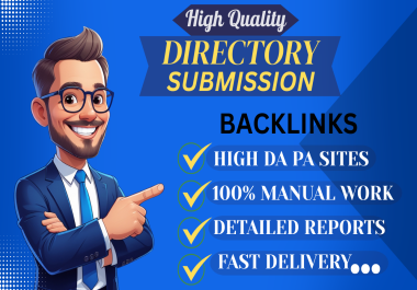I will manually create 100 high quality directory submissions and business listing backlink for SEO