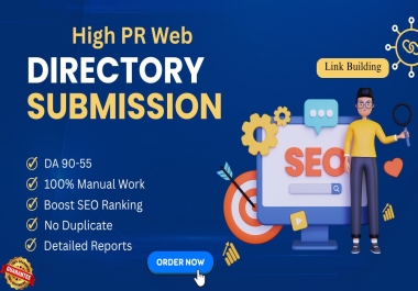 I will build 100 high quality directory submission and business listing backlinks