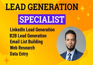 I will provide data entry and lead generation specialist for your business