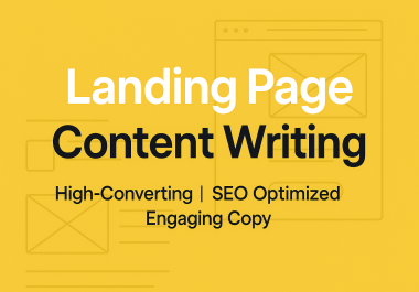 I Will Write High-Converting Landing Page Content That Sells
