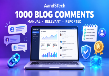 I Will Create 1000 Manual Niche Blog Comment Backlinks With Report