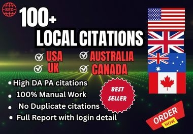 100+ High Quality SEO Service for USA,  UK,  Canada and Australia Businesses