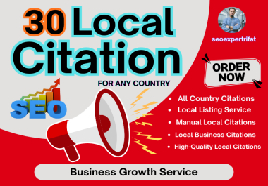 30 Local Citation Service Boost Local SEO & Business Ranking