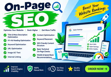 I Will Do Professional On-Page SEO Optimization for Better Search Visibility