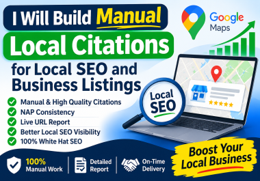 I Will Build Manual Local Citations for Local SEO and...