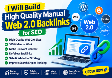 I Will Build High Quality Manual Web 2.0 Backlinks for SEO