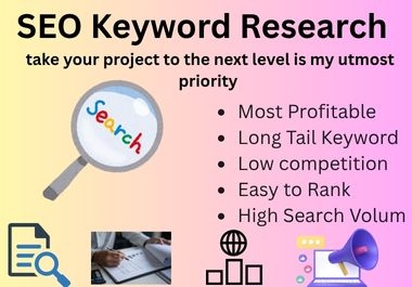 I will Professional Keyword Research & SEO Optimization to Skyrocket Your Rankings.