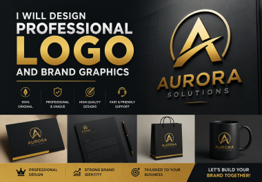 I will create a professional logo and custom brand graphics for your business.