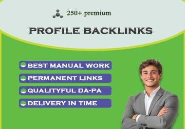 I manually create profile backlinks to rank your website on Google.