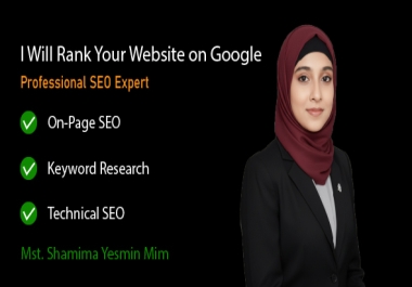 I Will Rank Your Website on Google with Professional SEO