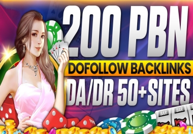 200 Premium PBN DoFollow Backlinks from DA 50+ & DR 50+ Authority Sites for SEO Growth
