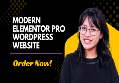 I Will Create a Responsive & Modern WordPress Elementor Website for 79