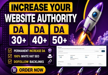 Increase MOZ DA 30 permanent Safe and Guaranteed
