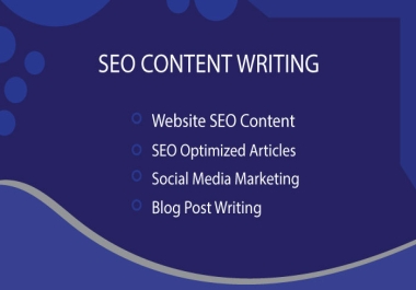 I Will Write High-Quality SEO Content for Your Website or Blog