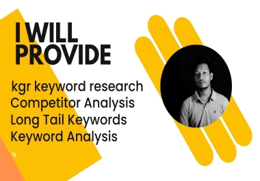 I will provide advanced SEO keyword research with competitor analysis