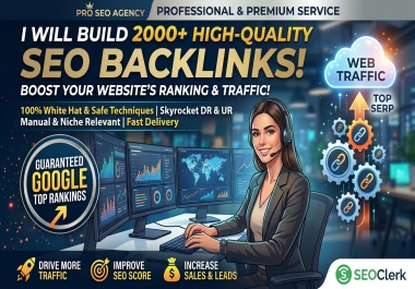 I Will Build 2000 SEO Backlinks to Boost Your Website