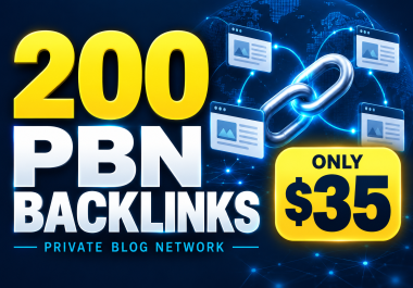 I Will Build 200 PBN Backlinks for Your Website SEO