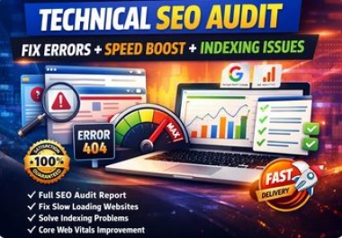 I will do a technical SEO audit for your Shopify store and fix all errors