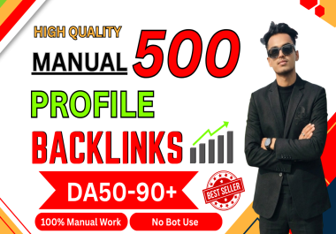 Get 500 manual SEO backlinks from high authority websites
