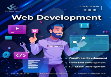 I will create a professional website design and development