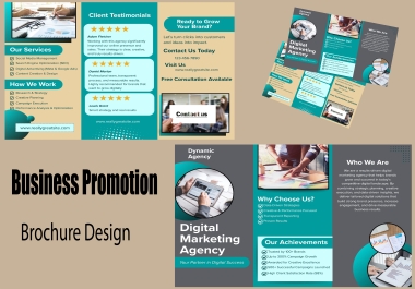 I Will Design a Professional Business Brochure,  Company Profile and Marketing Brochure