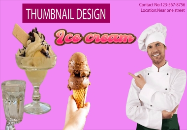 I Will Design Professional Food Thumbnails for,  Social Media