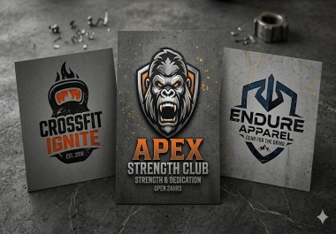 I Will Design a Hardcore Gym,  Fitness,  and Crossfit Sports Logo