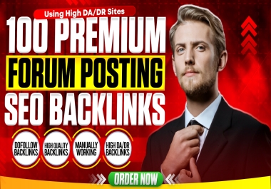 i will build high authority 100 forum posts for seo