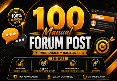 I Will Build High Quality Forum Post Backlinks for Website Ranking
