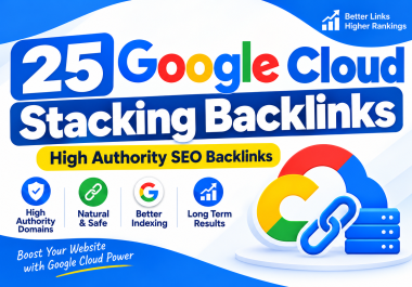 I Will Create 25 High Authority Google Cloud Stack Backlinks for SEO & Search Rankings