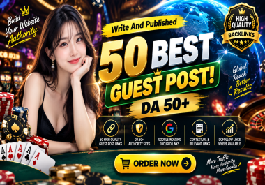 I Will Provide 50 Premium Guest Post Service