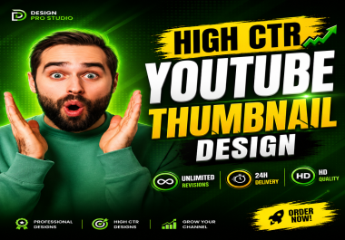 I will design eye-catching YouTube thumbnails that get more clicks