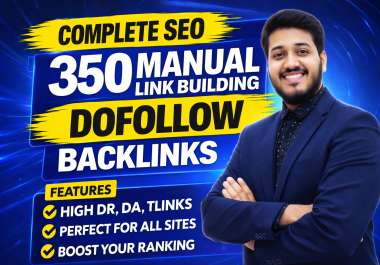 I will rank your website by creating 350 high-quality backlinks,  SEO Backlinks Expert