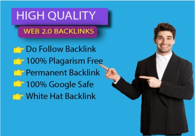 I Will Manually Create 60+ High Quality Web 2.0 Backlinks To Boost Your Website Ranking Permanently.