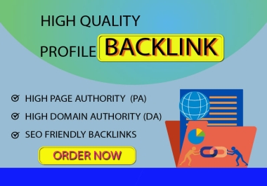 Profile backlink manually create 60+ link with seo friendly and 70+ DA PA