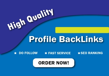 I will create 100+ High DA Profile Backlinks,  Brand Creation