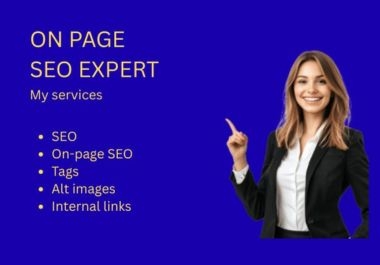 I will do on page SEO for website ranking