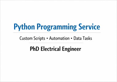I will write a clean and professional Python script for your task
