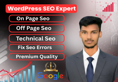 I will do SEO optimization of your wordpress website. on page, off page and technical seo.