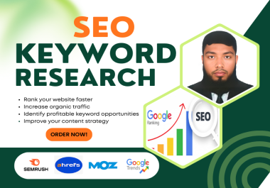Advanced Keyword Research,  Competitor Analysis and SEO Audit