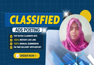 Create High Quality 150 Classified Ads Posting for SEO Backlinks,  Traffic & Business Growth