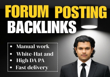 I will provide you 50 forum posting backlinks