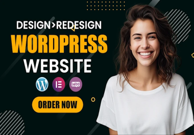 I will build wordpress website design,  ecommerce website or custom website development