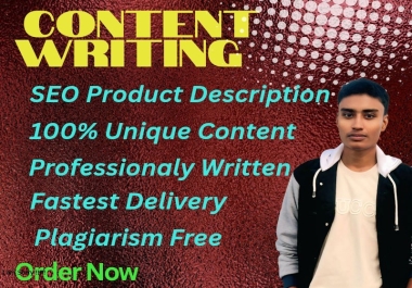 I will write professional articles and blog posts for any niche