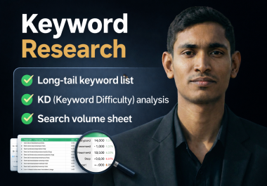 Super Fast Keyword Research List Analysis Sheet