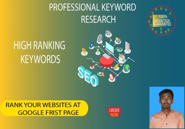 I will do Profitable Competitor Analysis and Keyword Research