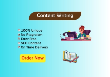 I will write 1000 words original, high quality SEO optimized content for your website, brand and blogs