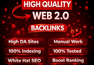 I Will Provide Powerful 70 Web 2.0 Authority Backlinks