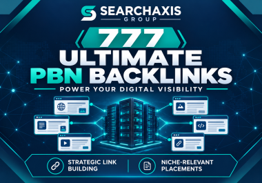 777 Ultimate PBN Backlinks on High Authority Domains