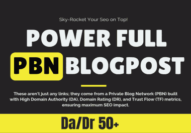 300 Power Full PBN Blogpost Backlinks from high Authority casino & gambling niche Network